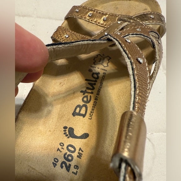 Birkenstock Betula Women's Sandals in Metallic Bronze/Rose Gold - Picture 4 of 5